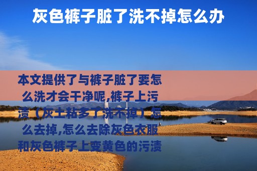 灰色裤子脏了洗不掉怎么办