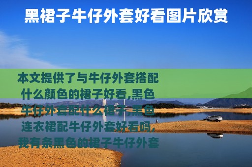 黑裙子牛仔外套好看图片欣赏