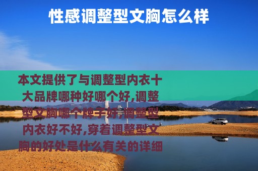 性感调整型文胸怎么样