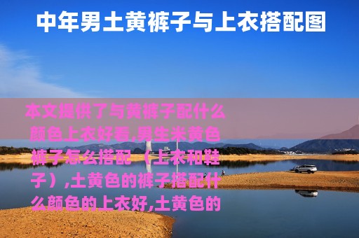 中年男土黄裤子与上衣搭配图
