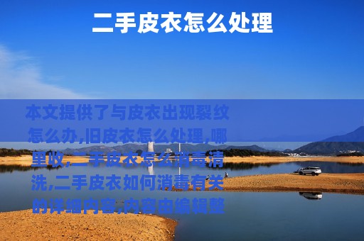 二手皮衣怎么处理