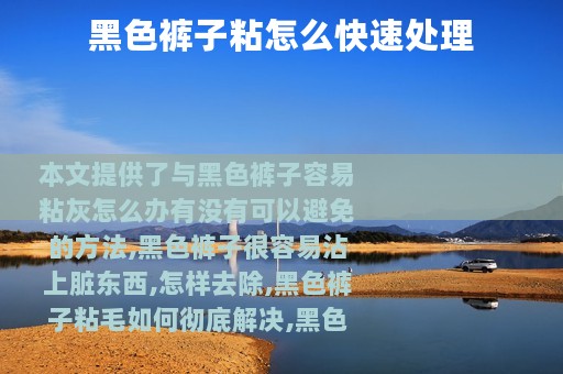 黑色裤子粘怎么快速处理
