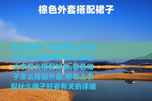 棕色外套搭配裙子