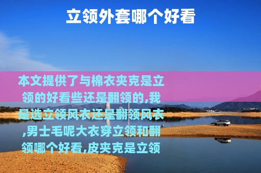 立领外套哪个好看