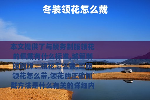 冬装领花怎么戴