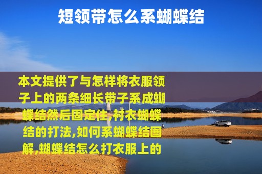 短领带怎么系蝴蝶结