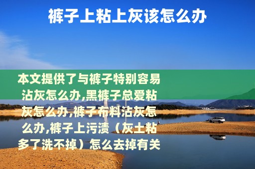 裤子上粘上灰该怎么办