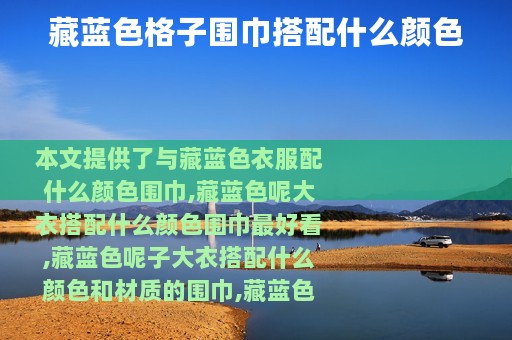 藏蓝色格子围巾搭配什么颜色