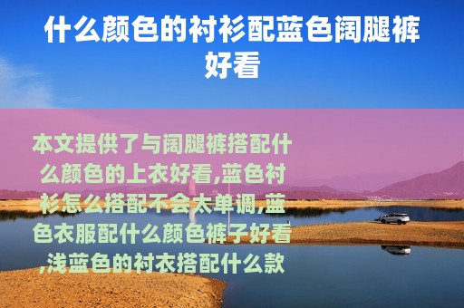 什么颜色的衬衫配蓝色阔腿裤好看