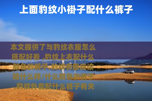 上面豹纹小褂子配什么裤子