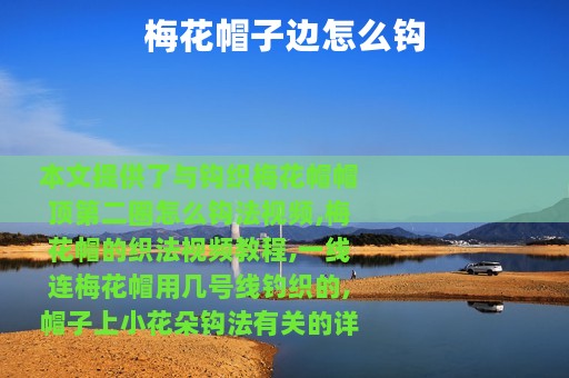 梅花帽子边怎么钩