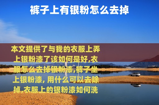 裤子上有银粉怎么去掉