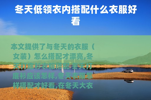 冬天低领衣内搭配什么衣服好看