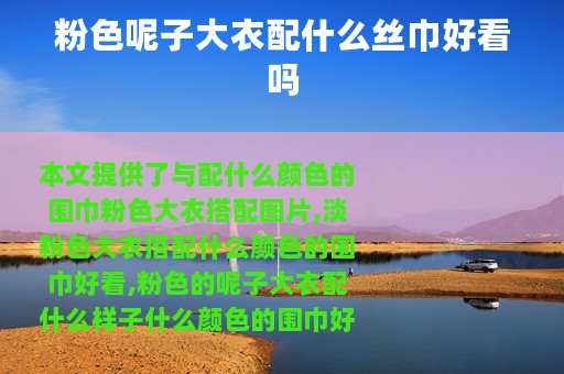 粉色呢子大衣配什么丝巾好看吗