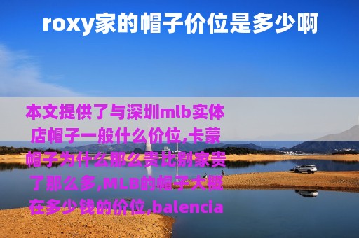 roxy家的帽子价位是多少啊