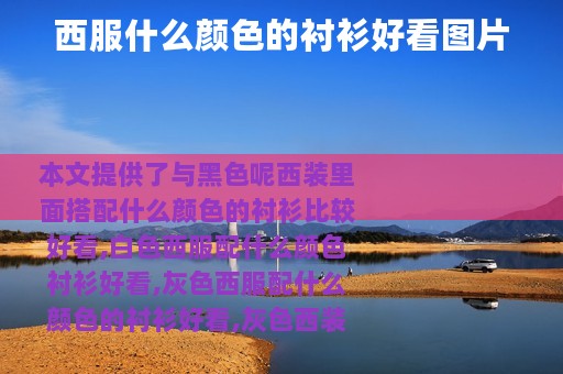 西服什么颜色的衬衫好看图片