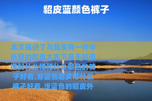 貂皮蓝颜色裤子