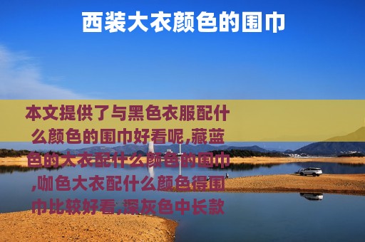 西装大衣颜色的围巾