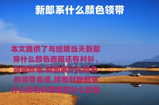 新郎系什么颜色领带
