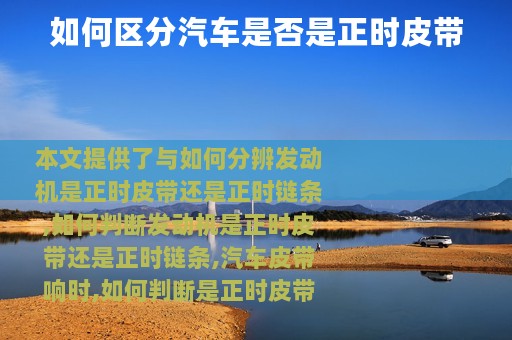 如何区分汽车是否是正时皮带