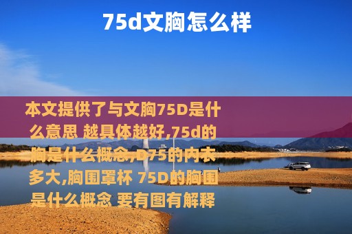 75d文胸怎么样