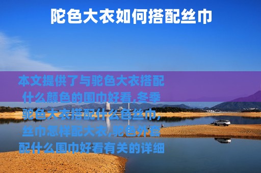 陀色大衣如何搭配丝巾