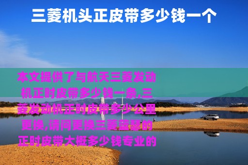 三菱机头正皮带多少钱一个