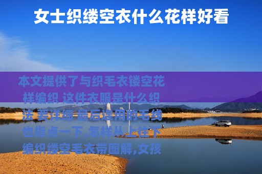 女士织缕空衣什么花样好看