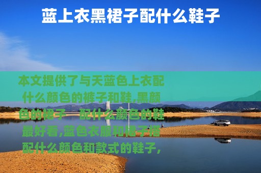 蓝上衣黑裙子配什么鞋子
