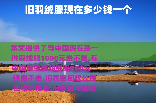 旧羽绒服现在多少钱一个