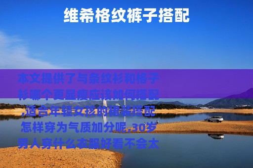 维希格纹裤子搭配