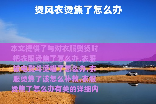 烫风衣烫焦了怎么办