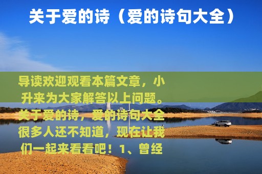 关于爱的诗（爱的诗句大全）