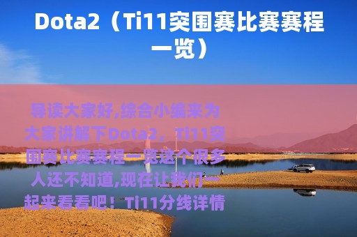 Dota2（Ti11突围赛比赛赛程一览）