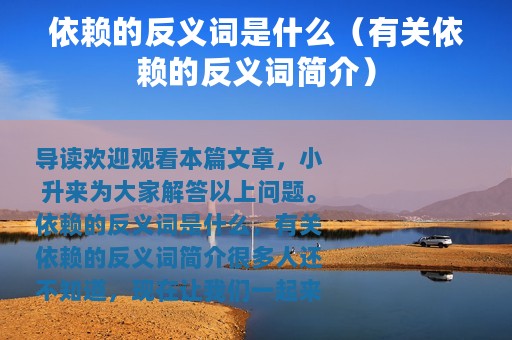 依赖的反义词是什么（有关依赖的反义词简介）