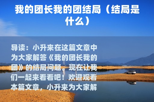 我的团长我的团结局（结局是什么）