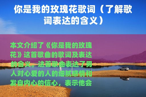 你是我的玫瑰花歌词（了解歌词表达的含义）