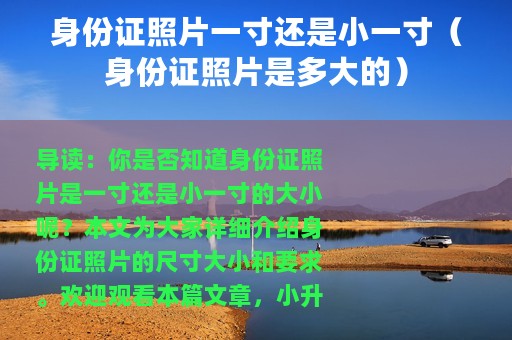 身份证照片一寸还是小一寸（身份证照片是多大的）