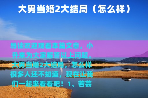 大男当婚2大结局（怎么样）