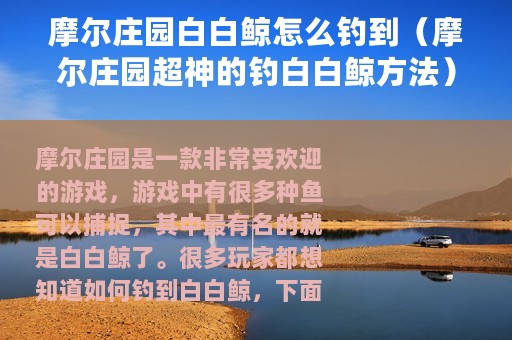 摩尔庄园白白鲸怎么钓到（摩尔庄园超神的钓白白鲸方法）
