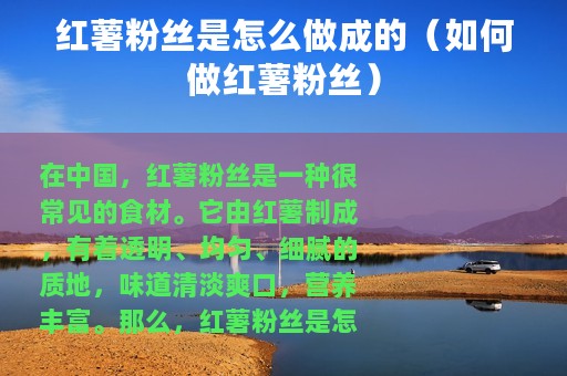 红薯粉丝是怎么做成的（如何做红薯粉丝）
