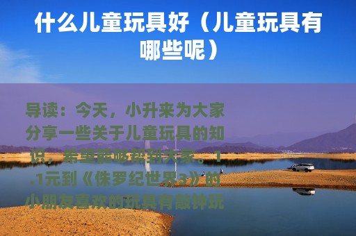 什么儿童玩具好（儿童玩具有哪些呢）
