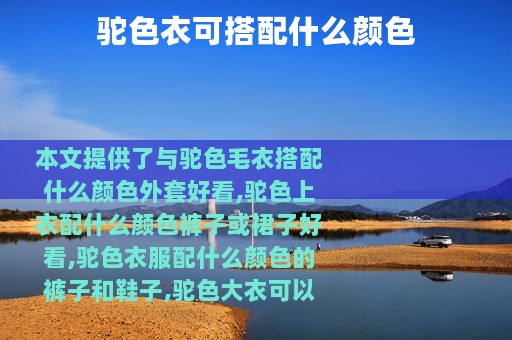 驼色衣可搭配什么颜色
