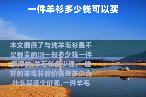 一件羊衫多少钱可以买