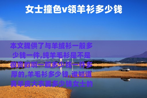 女士撞色v领羊衫多少钱