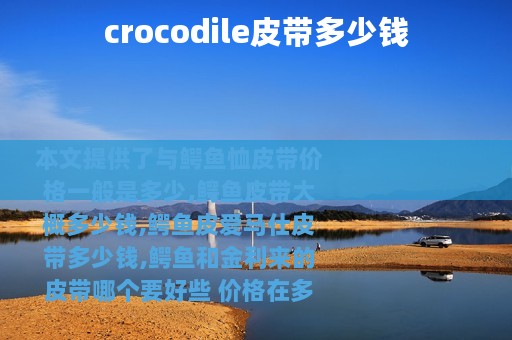 crocodile皮带多少钱