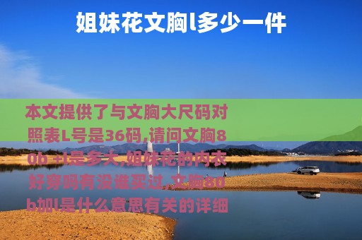 姐妹花文胸l多少一件