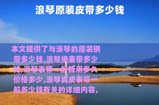 浪琴原装皮带多少钱