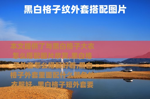 黑白格子纹外套搭配图片