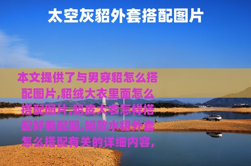 太空灰貂外套搭配图片